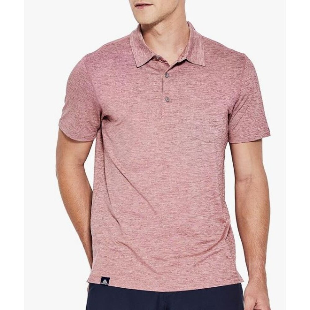 Men's Quick Dry Polo Shirt Short Sleeve Golf Hiking Casual Shirt with Pocket 2XL